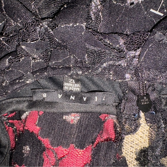 Tiana B. Black and Gray Midi Dress - Picture 2 of 2